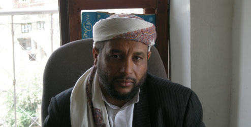 portrait of Abdulla El Qadesi in Yemen