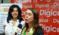 Xiomara Ventura launches the new initiative with Digicel